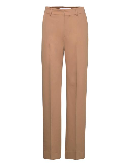 Se Mango Straight Suit Trousers Mango Brown ved Booztlet