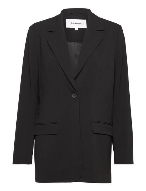 Se Soft Rebels Srvilja Loose Blazer Soft Rebels Black ved Booztlet