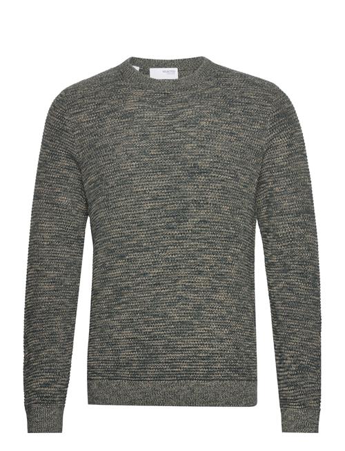 Se Selected Homme Slhvince Ls Knit Bubble Crew Neck Noos Selected Homme Grey ved Booztlet