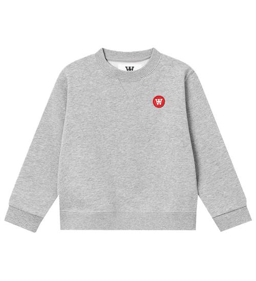 Wood Wood Sweatshirt - Rod - GrÃ¥meleret