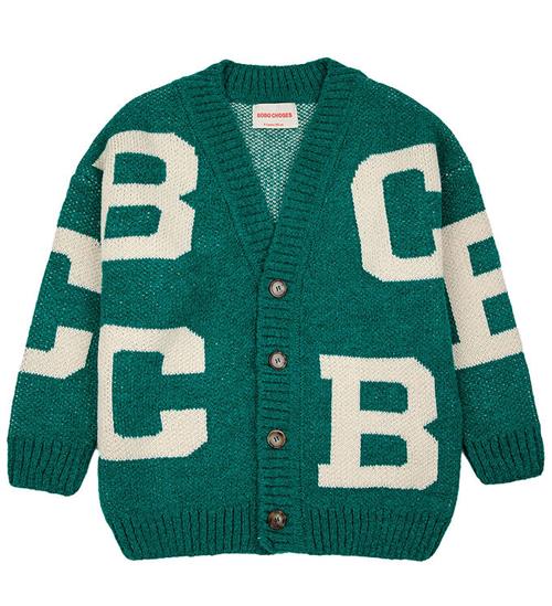 Bobo Choses Bobo Choses Cardigan - Akryl/Uld - GrÃ¸n/Hvid