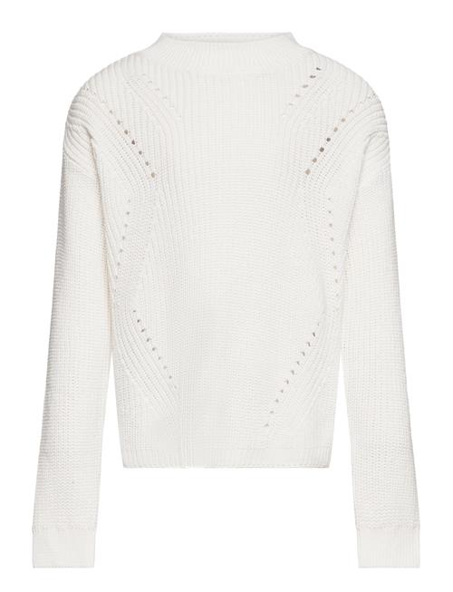 Se Mango Knit Cotton Sweater Mango White ved Booztlet