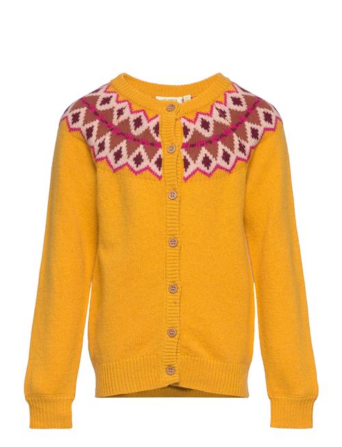 Se Soft Gallery Sgmira Knit Cardigan Soft Gallery Yellow ved Booztlet