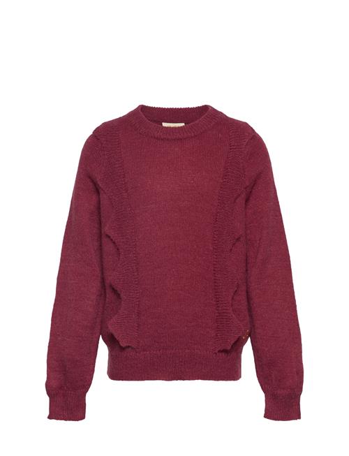 Se Sgmegan Knit Pullover Soft Gallery Burgundy ved Booztlet