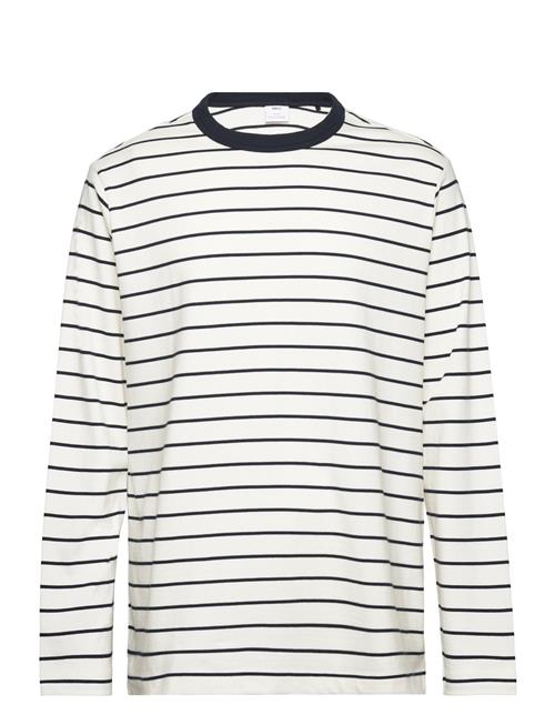 Se Mango Striped Long Sleeves T-Shirt Mango White ved Booztlet