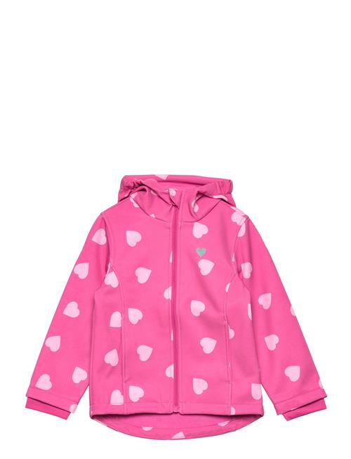 Tom Tailor Softshell Printed Heart Jacket Tom Tailor Pink