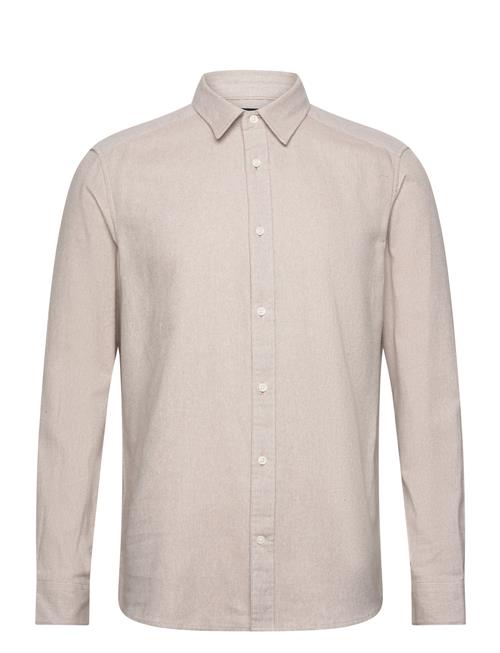 ONLY & SONS Onsben Reg Ctn Herringb Ls Shirt ONLY & SONS Cream