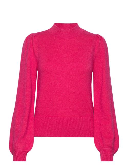 Se Vila Viril Turtle-Nk Balloon L/S Top - Noos Vila Red ved Booztlet