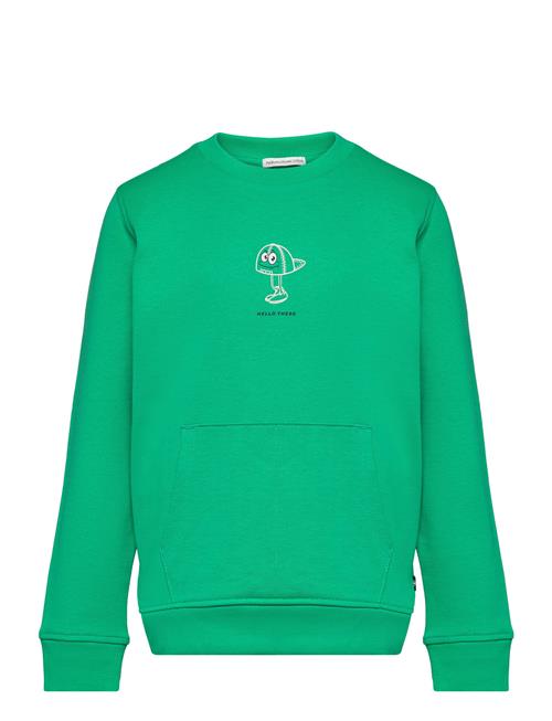 Se Tom Tailor Sweatshirt With Back Print Tom Tailor Green ved Booztlet