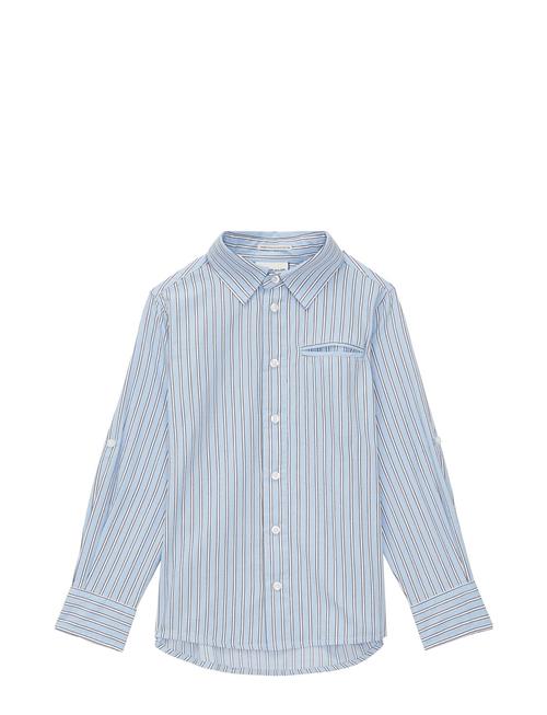 Tom Tailor Striped Shirt With Pocket Tom Tailor Blue