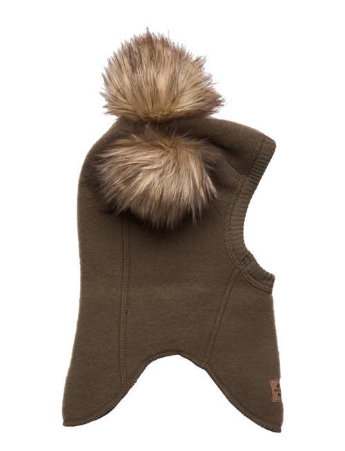 mikk-line Wool Fullface W. Pom Pom Mikk-line Khaki