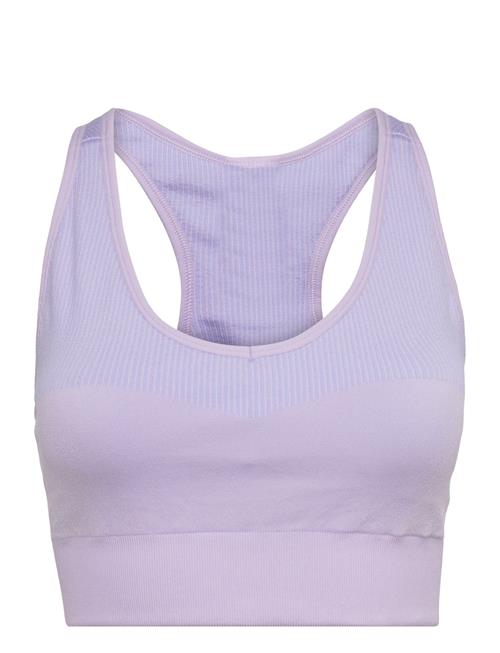 Se Reebok Performance Yoga Seamless Sports Bra Reebok Performance Purple ved Booztlet