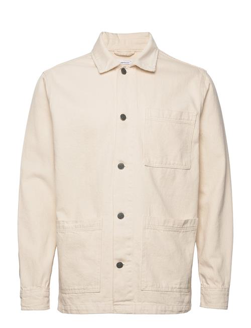 Knowledge Cotton Apparel Heavy Twill Overshirt - Gots/Vegan Knowledge Cotton Apparel White