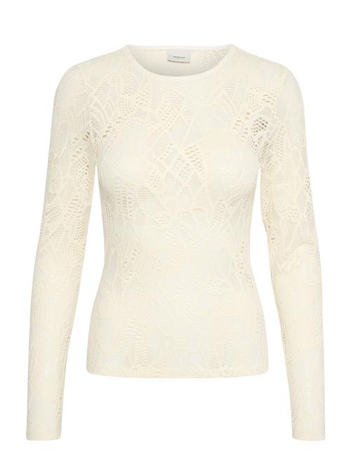 Gestuz Hilmagz Lace Ls Blouse Gestuz Cream