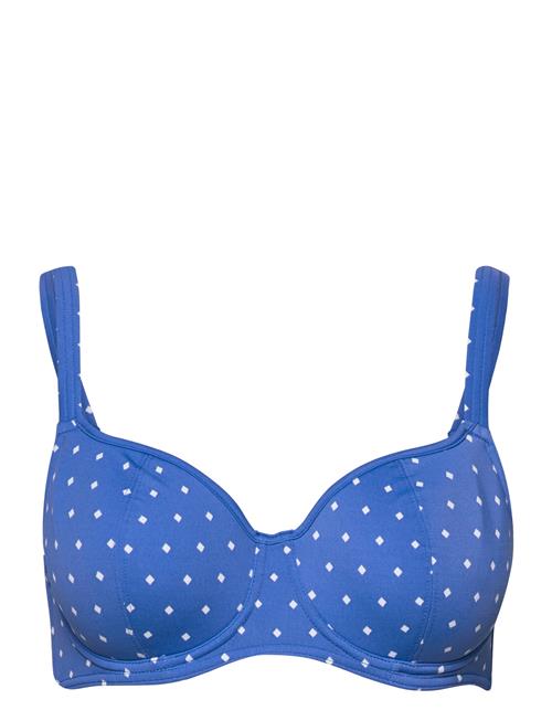 Jewel Cove Uw Sweetheart Bikini Top Freya Blue