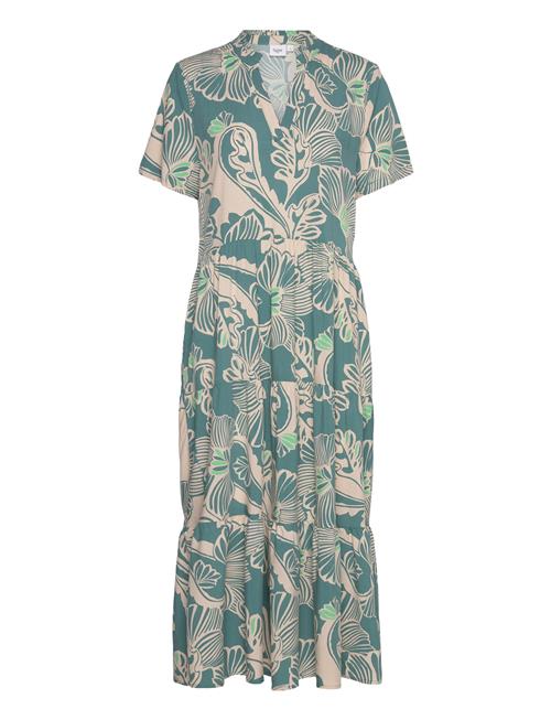 Edasz Ss Maxi Dress Saint Tropez Green