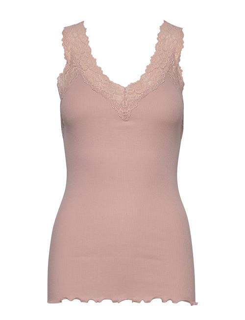 Organic Top W/ Lace Rosemunde Pink