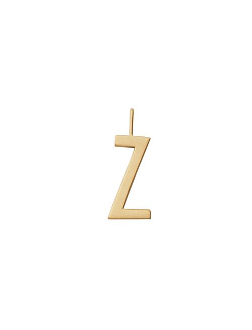 Se Design Letters 16Mm Matt 18K Gold Plated Silver A-Z Design Letters Gold ved Booztlet