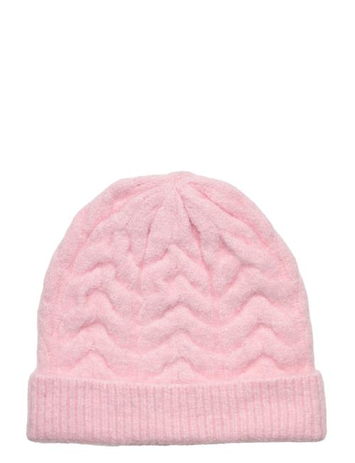 Se Kids Only Koganna Cable Knit Beanie Cp Acc Kids Only Pink ved Booztlet