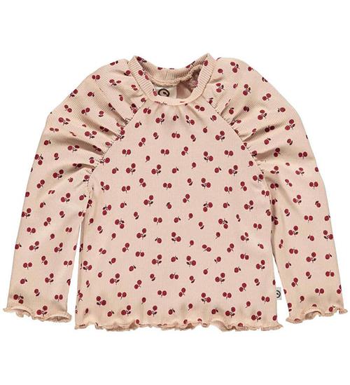 Se MÃ¼sli Bluse - Rib - Berry - Spa Rose/Fig/Berry Red ved KidsWorld