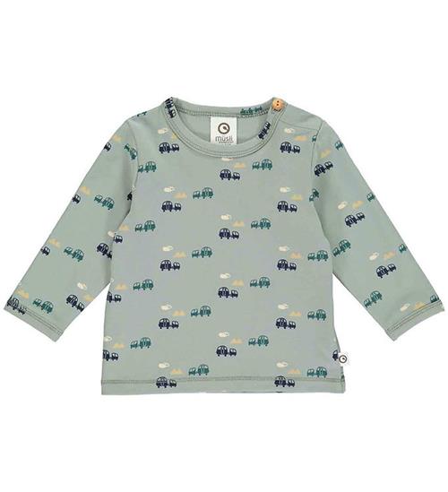 Se MÃ¼sli MÃ¼sli Bluse - Caravan - Spa Green/Night Blue/Pine/Rye ved KidsWorld