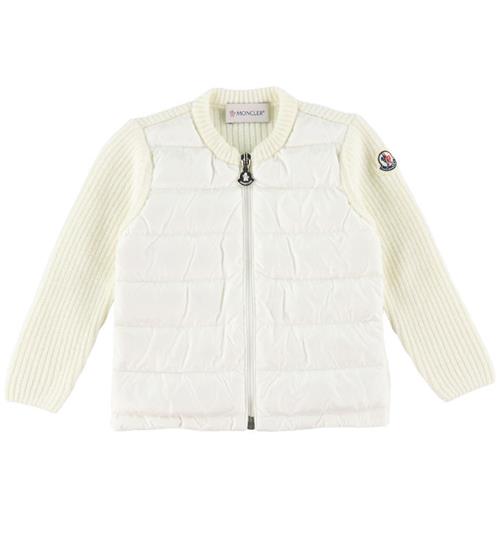 Moncler Cardigan - Uld/Dun - Off White