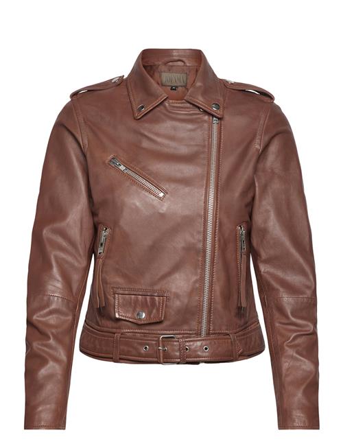 Jofama Rachel Leather Biker Jofama Brown