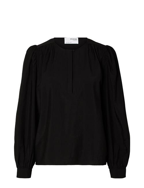 Se Selected Femme Slflida Ls Top B Selected Femme Black ved Booztlet