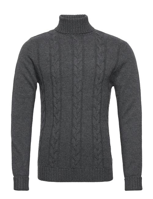 Davida Cashmere Man Cable Turtleneck Davida Cashmere Grey