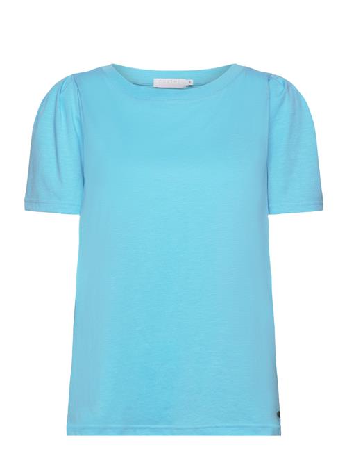 Se Coster Copenhagen T-Shirt With Pleats Coster Copenhagen Blue ved Booztlet