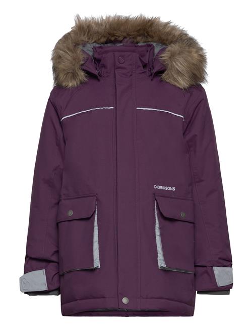 Didriksons Kure Kids Parka 6 Didriksons Purple