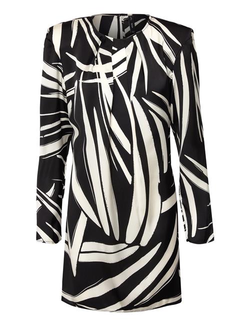 Mango Printed Short Dress Mango Black