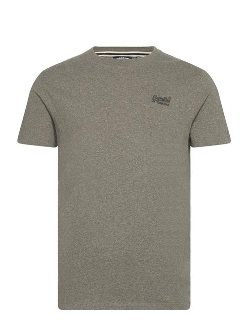 Essential Logo Emb Tee Superdry Khaki