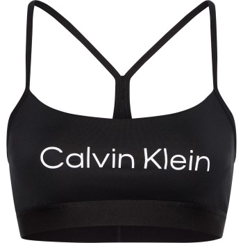 Calvin Klein Bh Sport Essentials Low Support Bra Sort polyester Small Dame