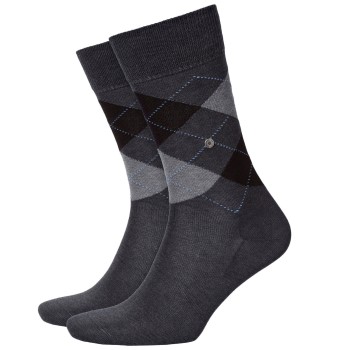 Burlington Strømper Manchester Mercerised Cotton Sock Grå Str 40/46 Herre