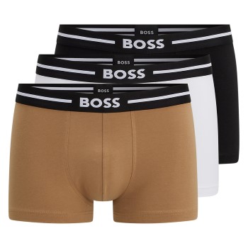 BOSS 3P Trunk Bold Sort/brun bomuld Medium Herre