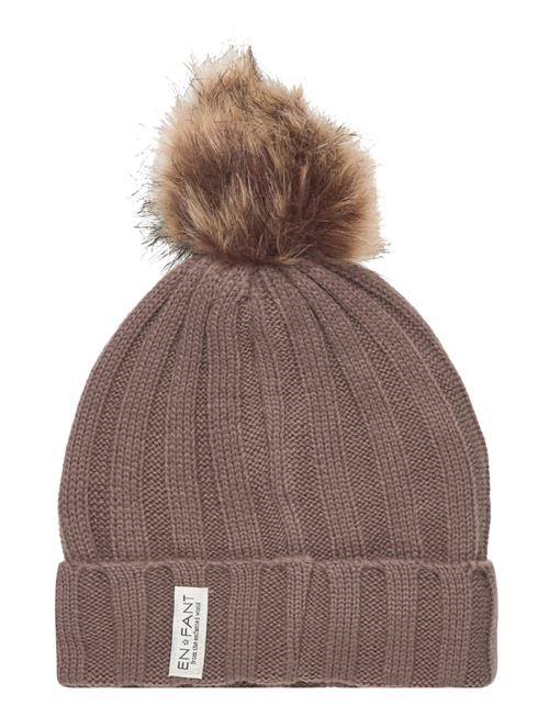 Se En Fant Beenie W. Fake Fur En Fant Brown ved Booztlet