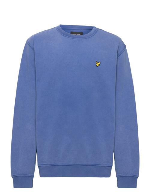 Se Lyle & Scott Junior Over D Acid Wash Lb Crew Lyle & Scott Junior Blue ved Booztlet