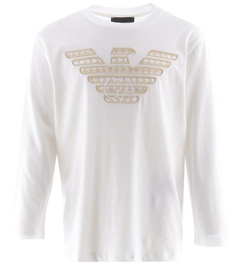 Se Emporio Armani Bluse - Hvid/Beige m. Logo ved KidsWorld