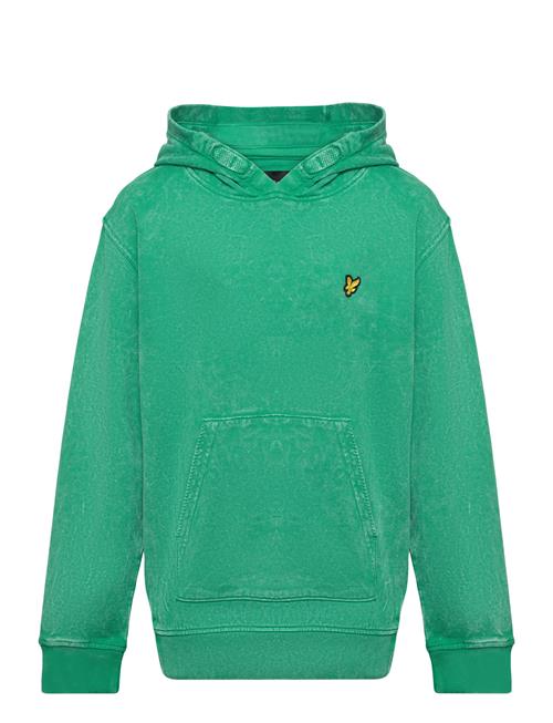 Lyle & Scott Junior Over D Acid Wash Lb Oth Hoodie Lyle & Scott Junior Green