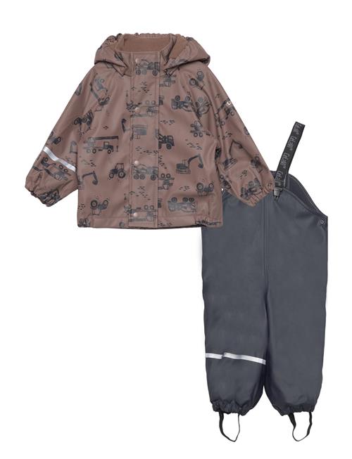 CeLaVi Rainwear Set -Aop, W.fleece CeLaVi Patterned