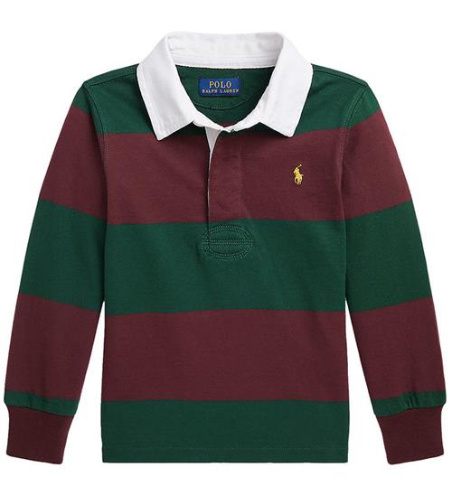 Polo Ralph Lauren Polo Ralph Lauren Polobluse - MÃ¸rkegrÃ¸n/Bordeauxstribet