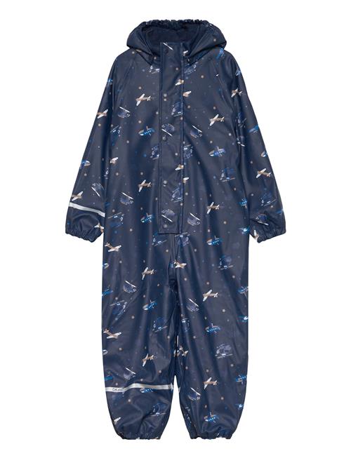 CeLaVi Rainwear Suit -Aop, W.fleece CeLaVi Blue