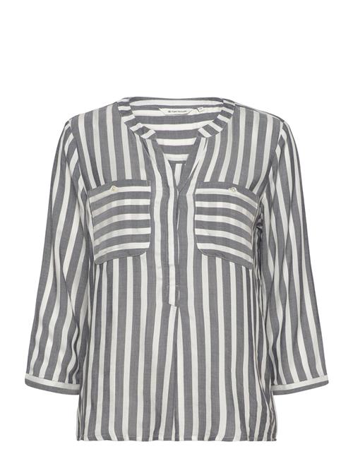 Se Tom Tailor Blouse Striped Tom Tailor Navy ved Booztlet