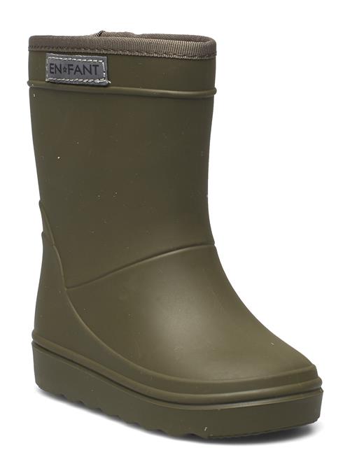 Se En Fant Rain Boots Solid En Fant Green ved Booztlet