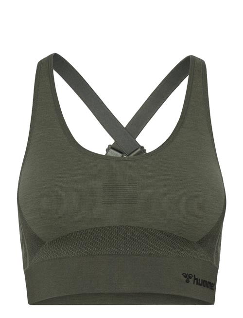 Hummel Hmlclea Seamless Sports Top Hummel Khaki