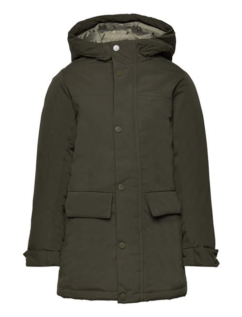 Se Jack & Jones Jjchamp Parka Jacket Jnr Jack & J S Khaki ved Booztlet