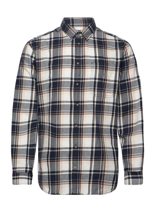 Slhslimowen-Brushed Shirt Ls D Selected Navy