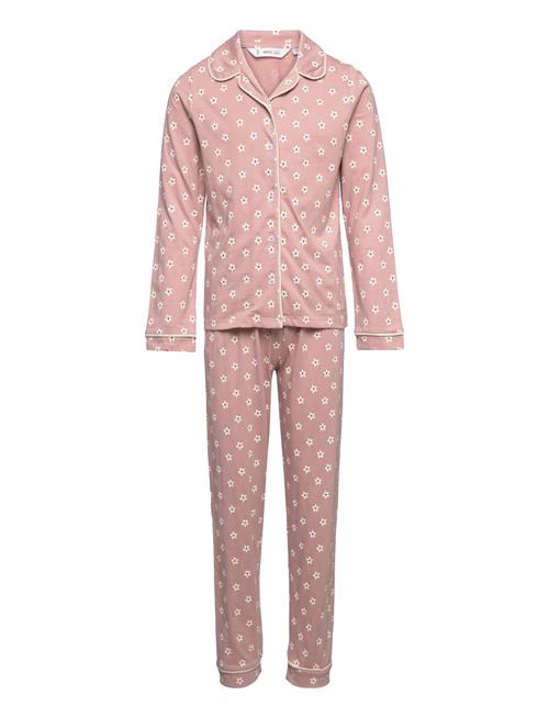 Mango Printed Long Pyjamas Mango Pink