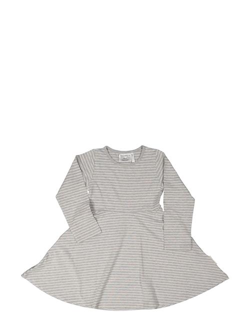 Flared Dress L.s Classic Geggamoja Grey